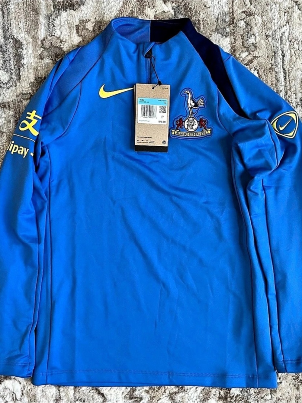 Nike Tottenham Hotspur 25/26 Total 90 Strike Third Drill Top Blue Kids Size Medi